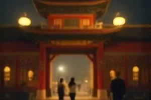 临时借住的房间，行李袋靠着窗，窗外是春天的树影